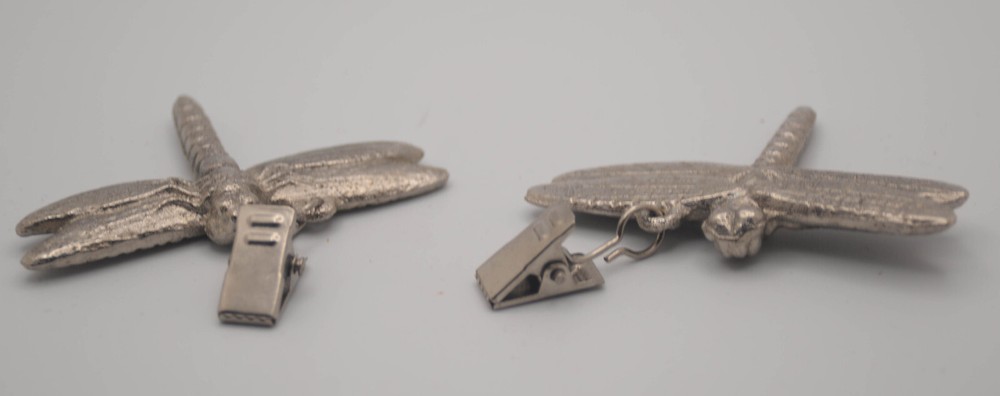 8 Dragonfly Clip On Tablecloth Weights