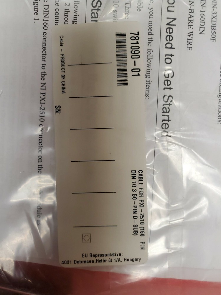 NI DIN160 Cable for PXI-2510