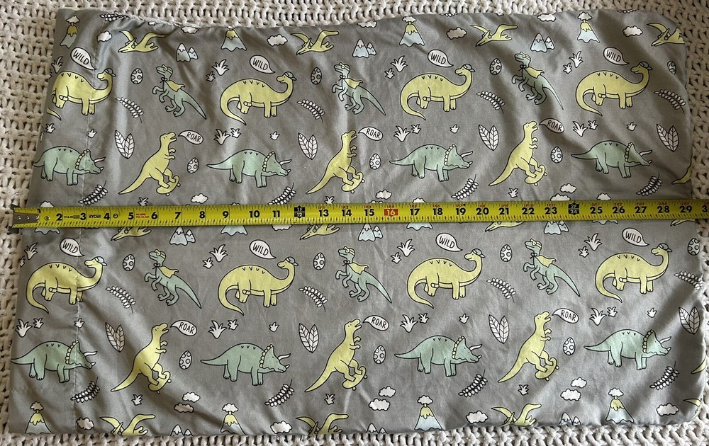 Glow in the Dark Plush Dinosaur Pillowcase