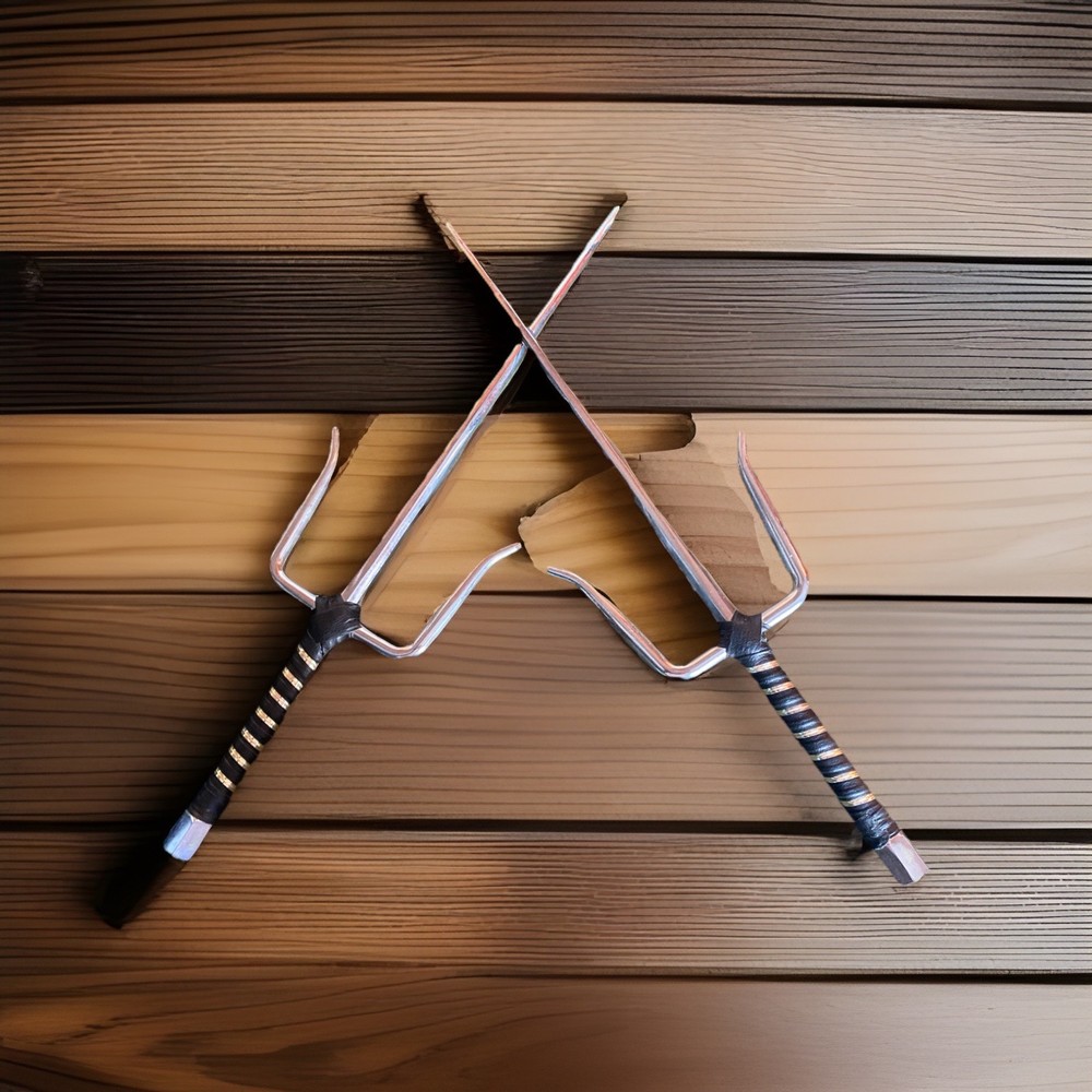 Sais Sword Set Non Sharpened Martial Arts Practice