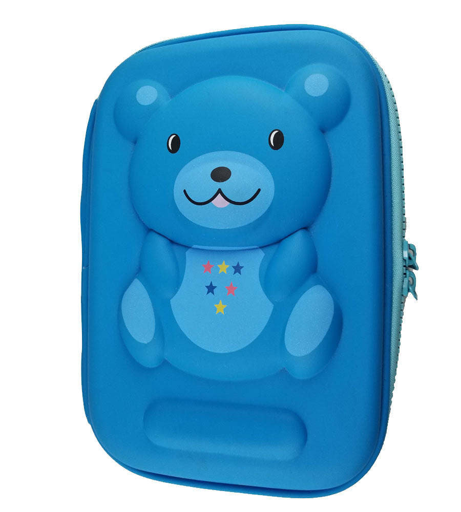 Pencil case 3d bear blue Anti-Shock