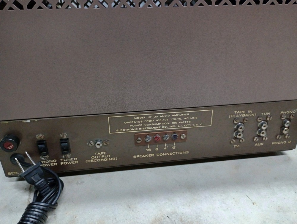 2 Eico HF20 Amplifiers -serviced Working