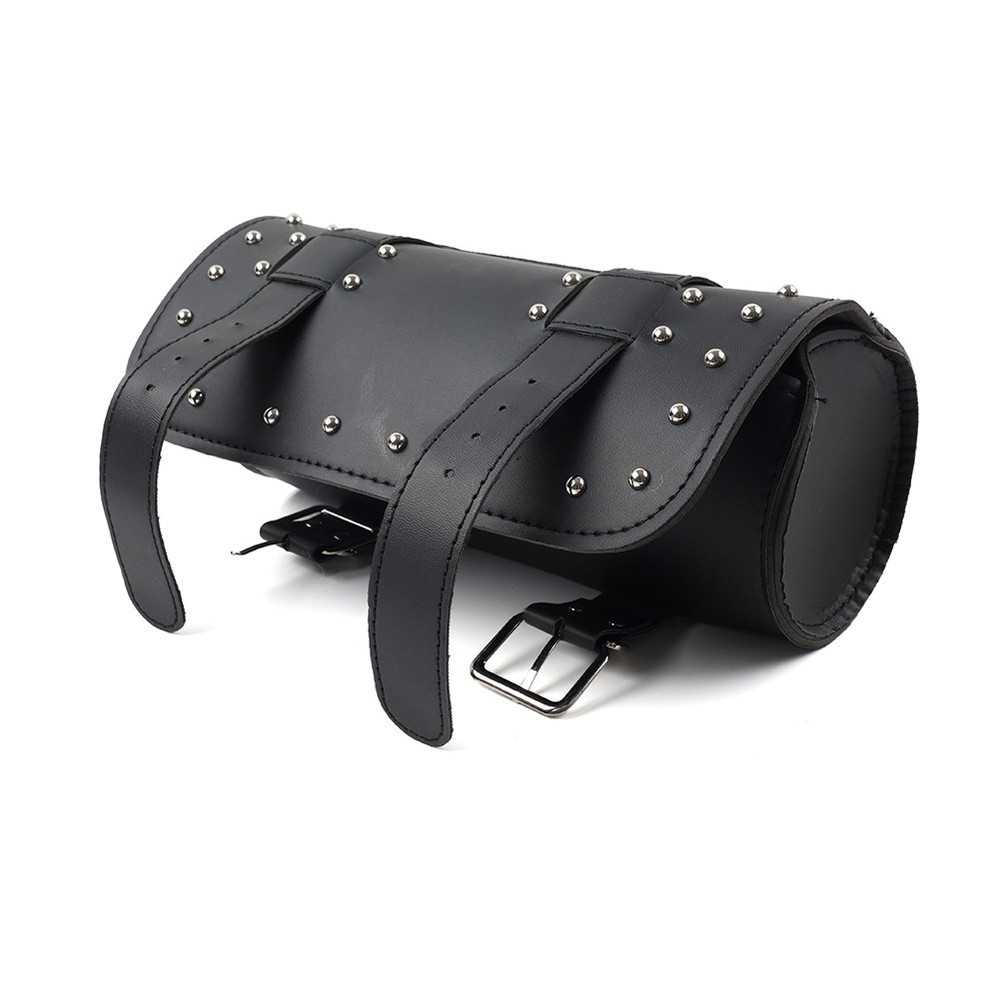 Black Motorcycle Fork Tool Bag Handlebar Bag Storage Saddle Bags