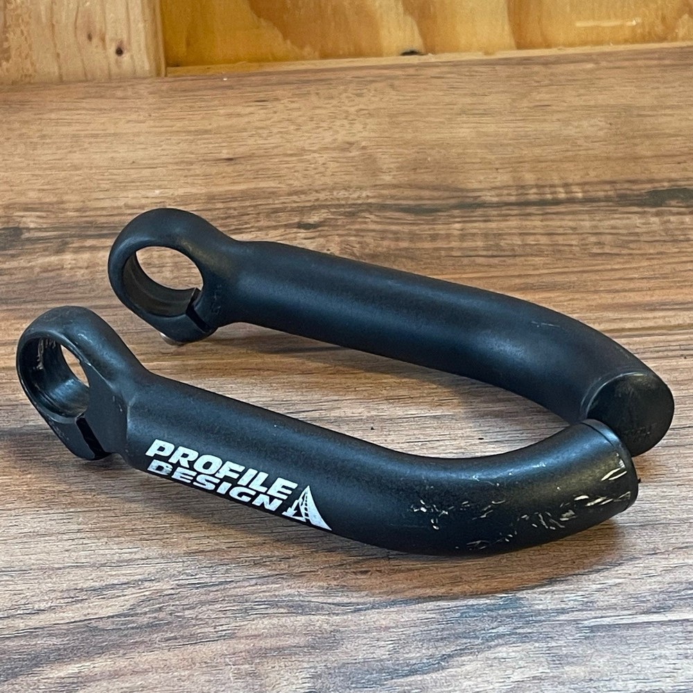 Profile Design Short Bend Black Anodized Bar Ends