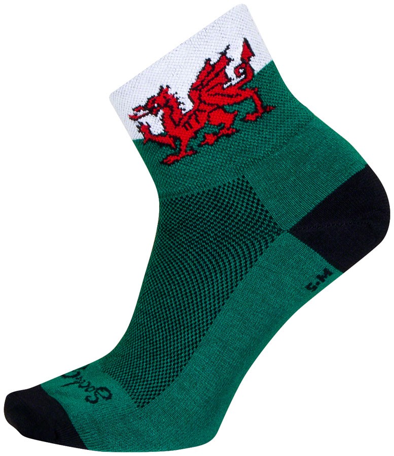SockGuy Classic Welsh Socks - 3", Small/Medium
