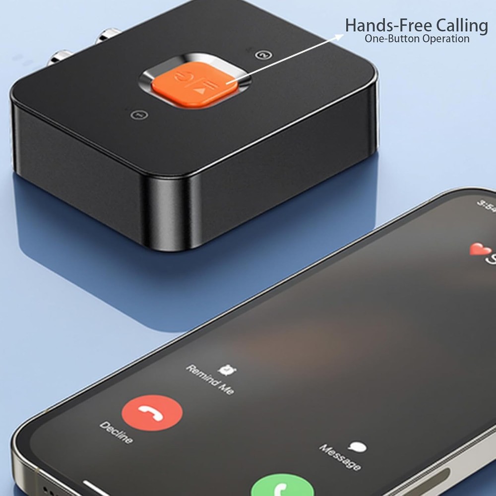 Bluetooth 6.0 Receiver Wireless Audio Adapter Low Latency Fr Home Stereo/Speaker