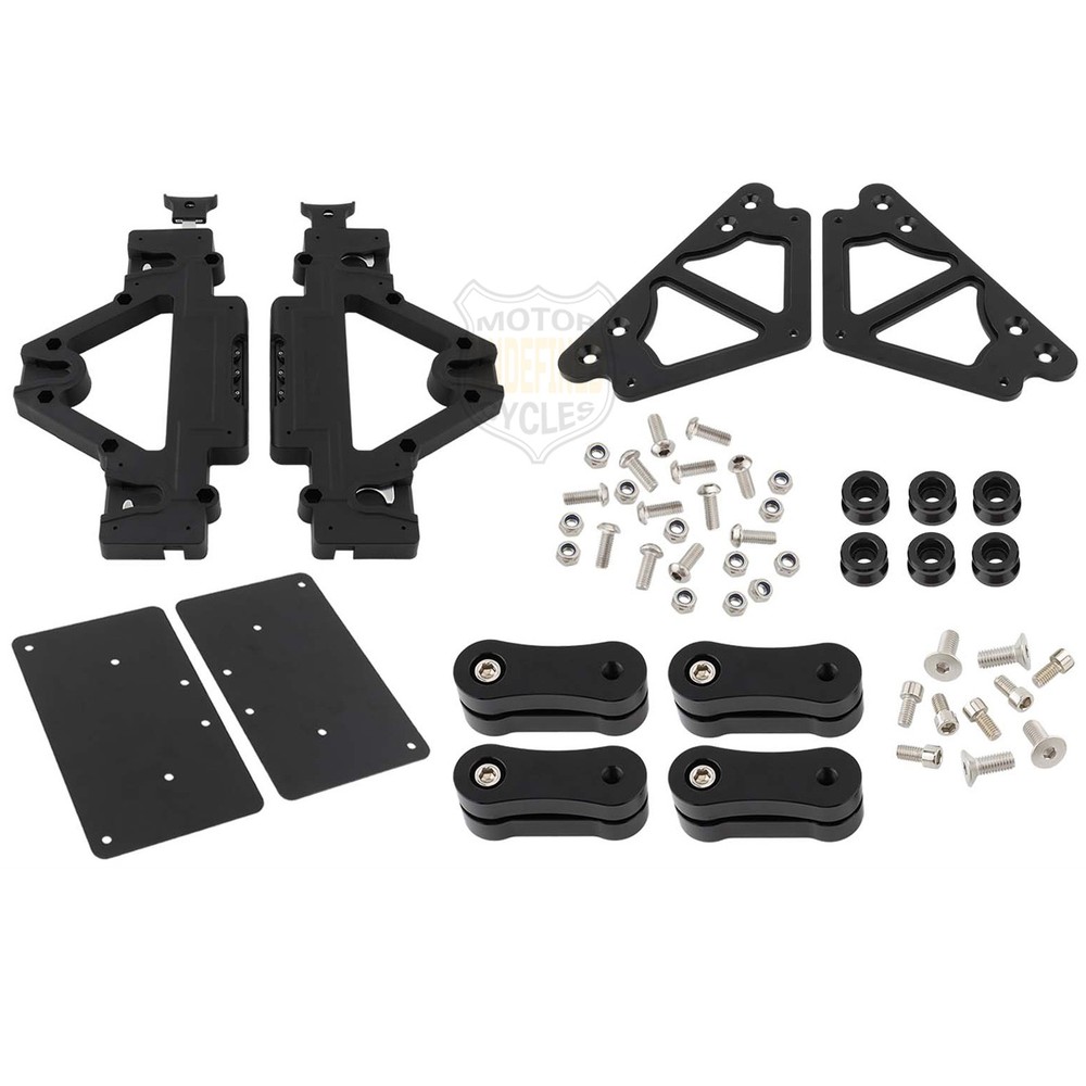 Motorcycle SaddleBag Brackets Quick Release Lockable Mounting System Universal