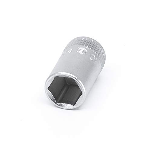 Genius Tools 222510 1/4" Dr. 10mm Hand Socket One Size, Silver