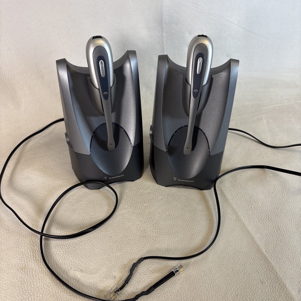 Plantronics Bundle - CS50 Wireless Office Headset System Lot Of 2 With Extra's