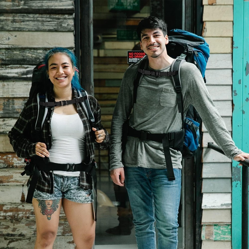 Durable Backpack Sternum Strap with Adjustable Length and Quick Release Facility