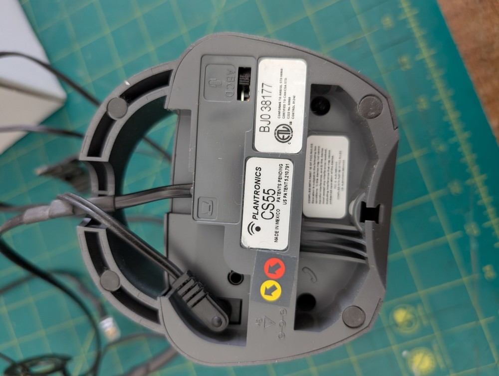 Plantronics CS55 Headset Base Power Supply Cords !Charity!
