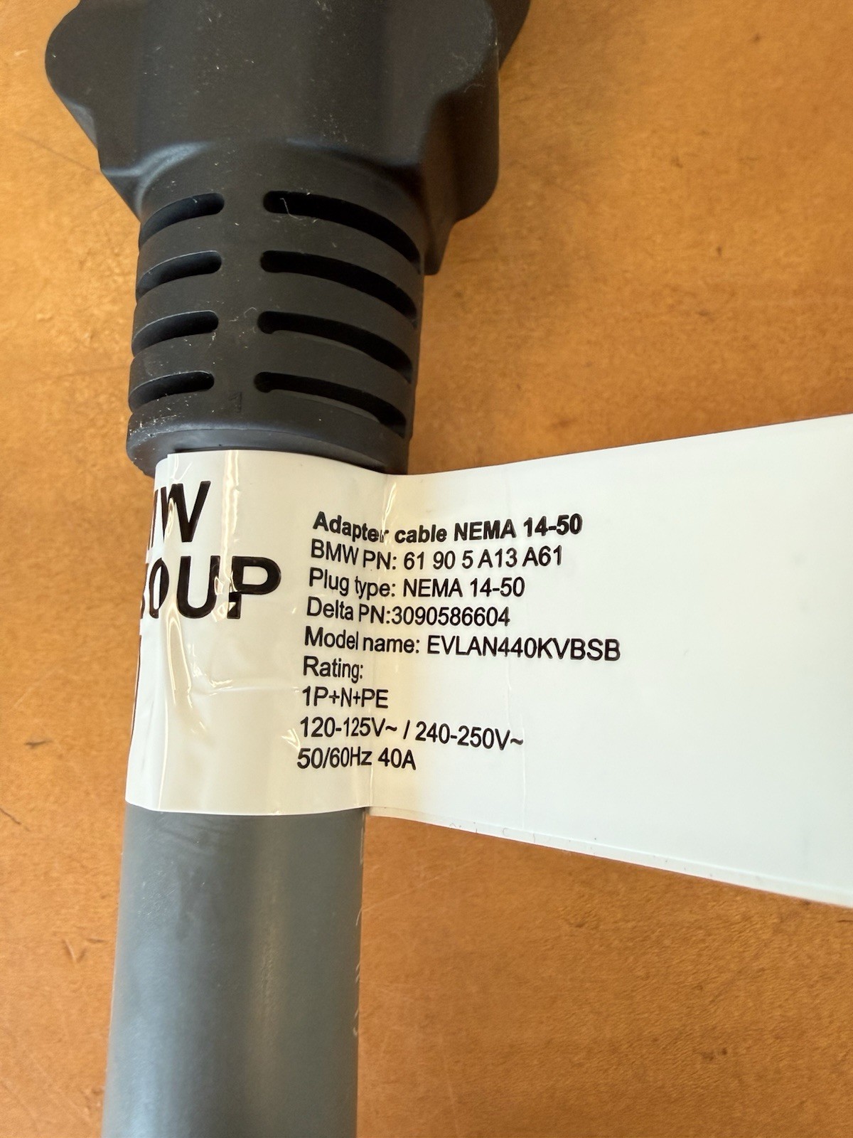 OEM BMW Adapter Cable NEMA 14-50 (40A) for Flexible Fast Charger (BRAND NEW)