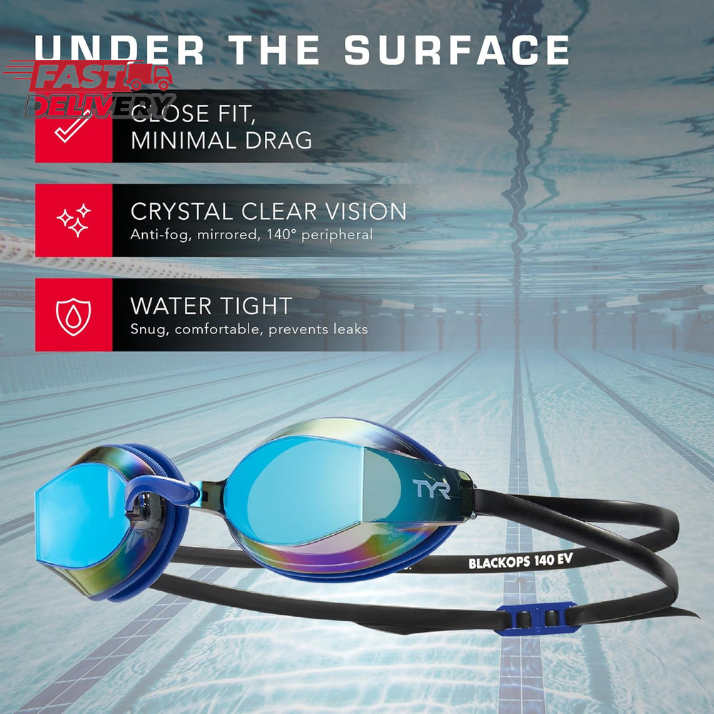 TYR Blackops Swimming Goggles