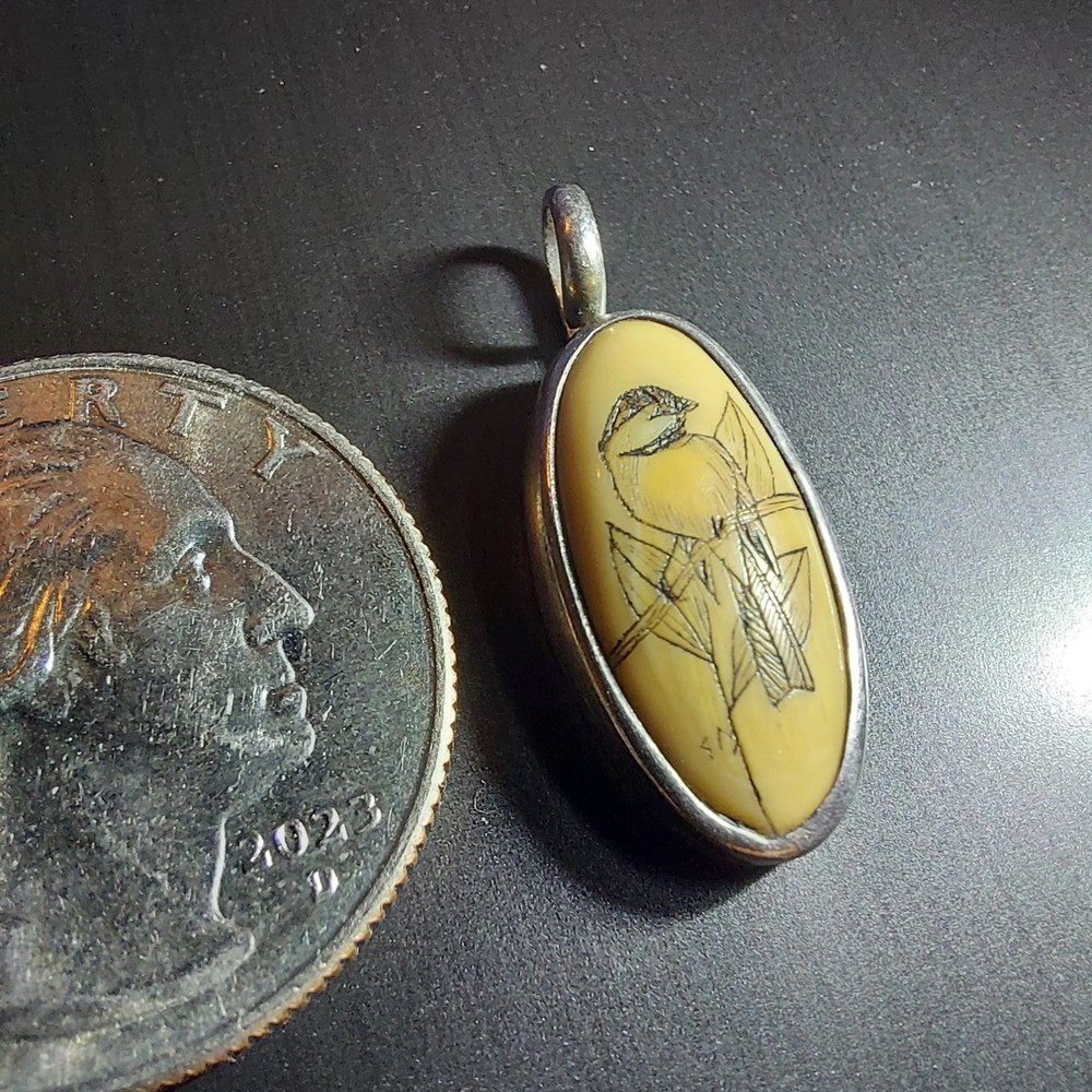 Etched Pendants Nature Theme Bird Deer
