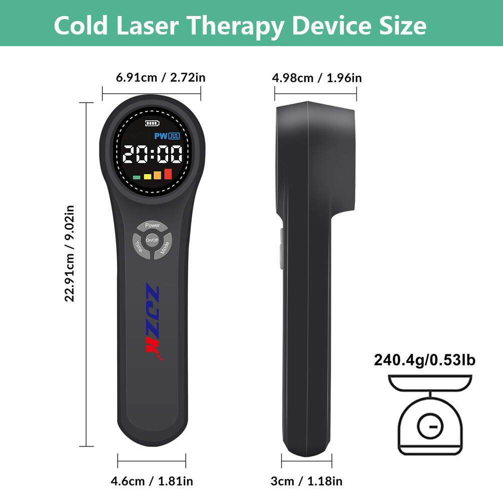 Medical Grade Cold Laser Therapy LLLT Device 24Diodes NIR Light For Pain Relief