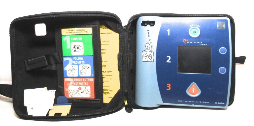 AGILENT FR2 Heartstream Semi Automatic With Red Case