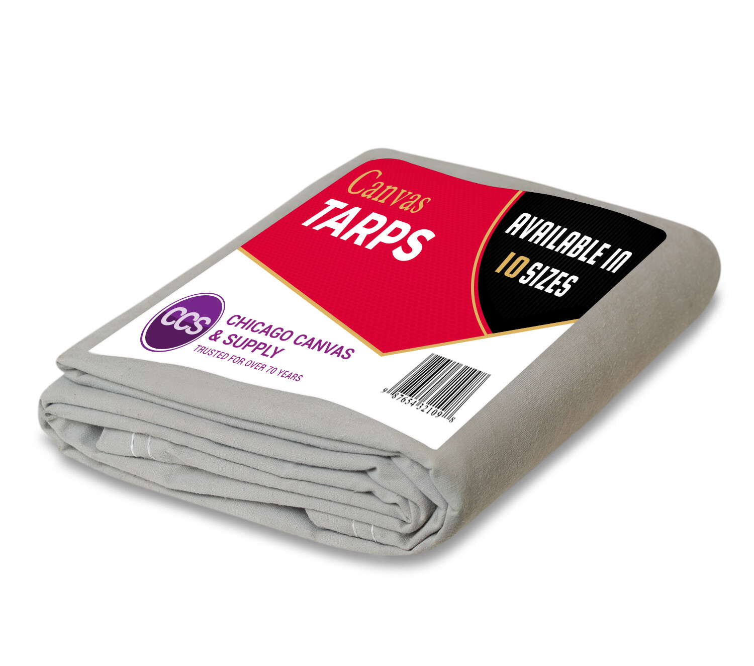Heavy Duty Canvas Tarp - 100% Cotton Canvas - Water and Mildew Resistant