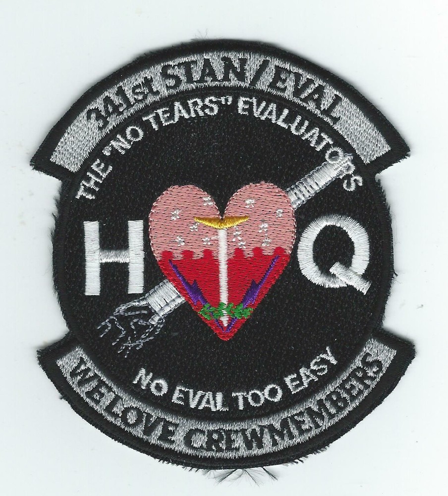 90's 341st MW GROUP "STAN EVAL" "WE LOVE CREW MEMBERS" patch