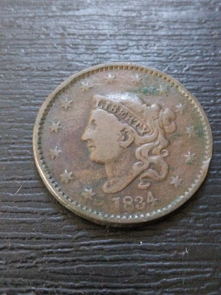 1834 Coronet Head Large Cent