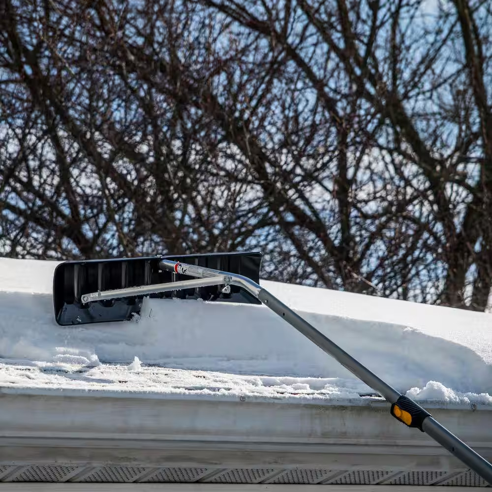 86 In. Aluminum Handle 17 Ft. Telescoping Roof Rake