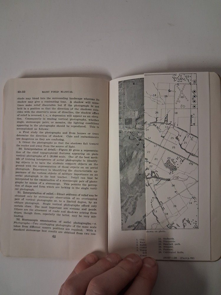 1938 Pre War US Army Basic Fielf WAR DEPARTMENT Vol I