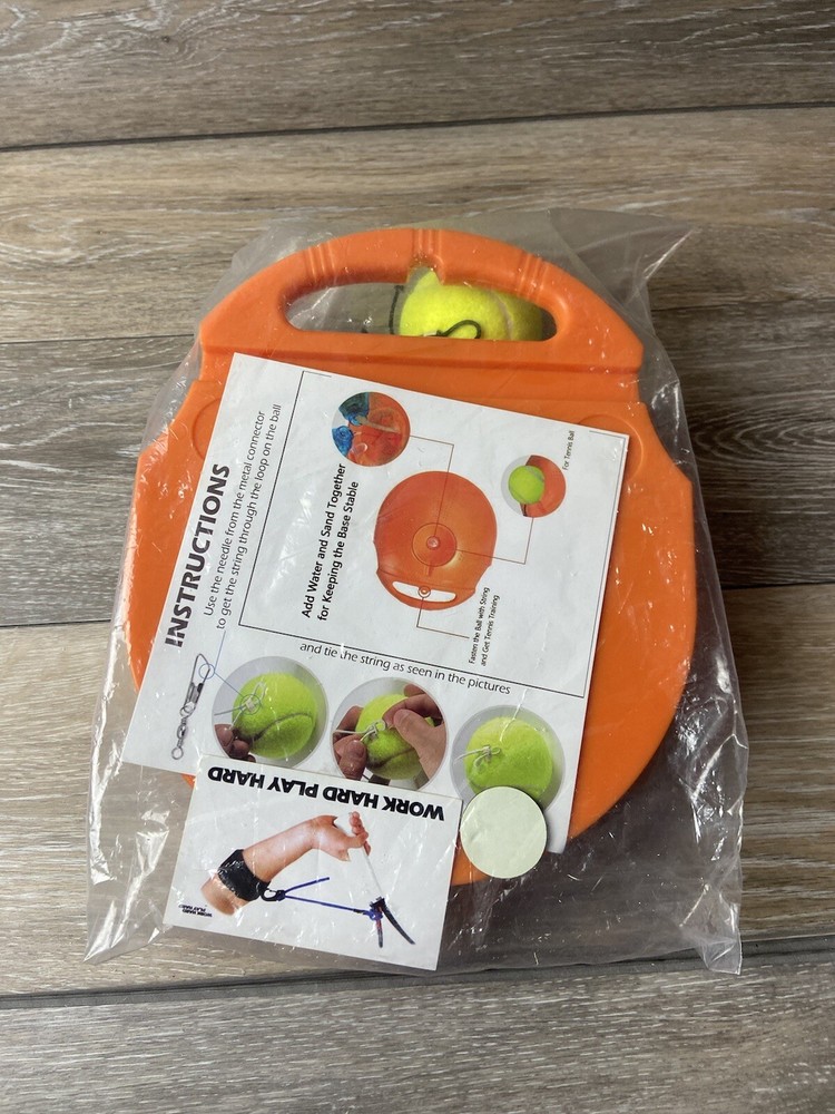 Tennis Trainer Training Exercise Practice Ball Back Base Tool New