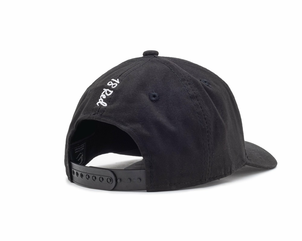 18Red ICON Black Cap Snapback Performance Low Profile Hat Adjustable
