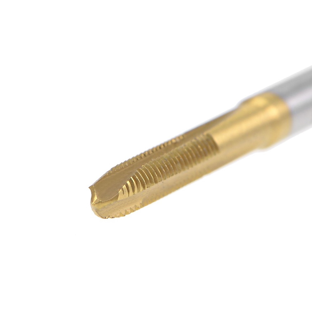 Spiral Point Threading Taps M2.5 Thread 0.45 Pitch Titanium Coated HSS 2pcs