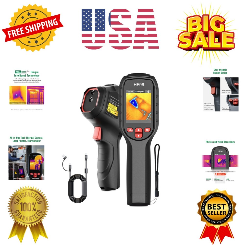 Thermal Camera with Laser Pointer, Intelligent Scene Detection, Super Resolut...