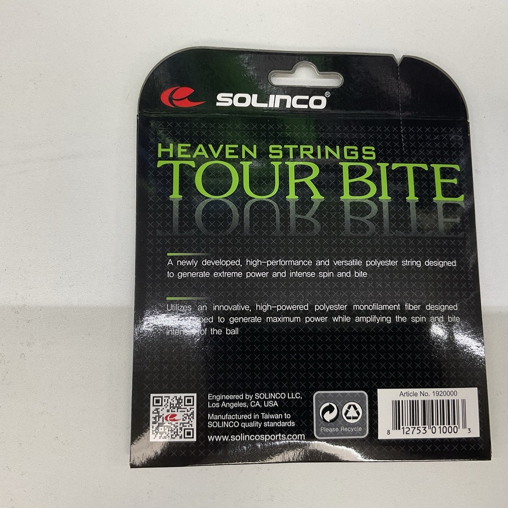 3 Pack Solinco Tour Bite 18g/1.15mm Polyester Silver