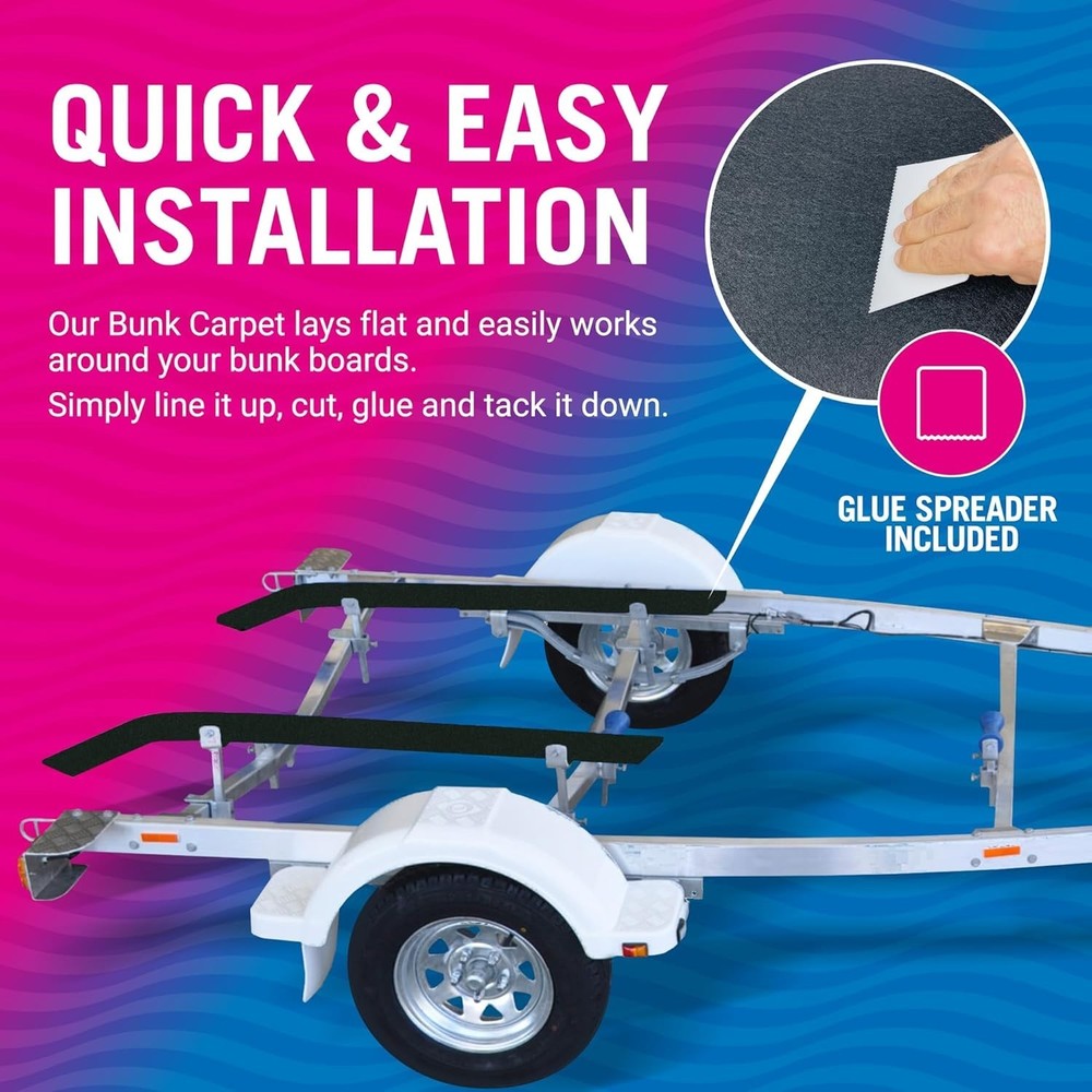 12"x13' Trailer Boat Bunk Padding Carpet for Loading/Launching Boat Protect Hull