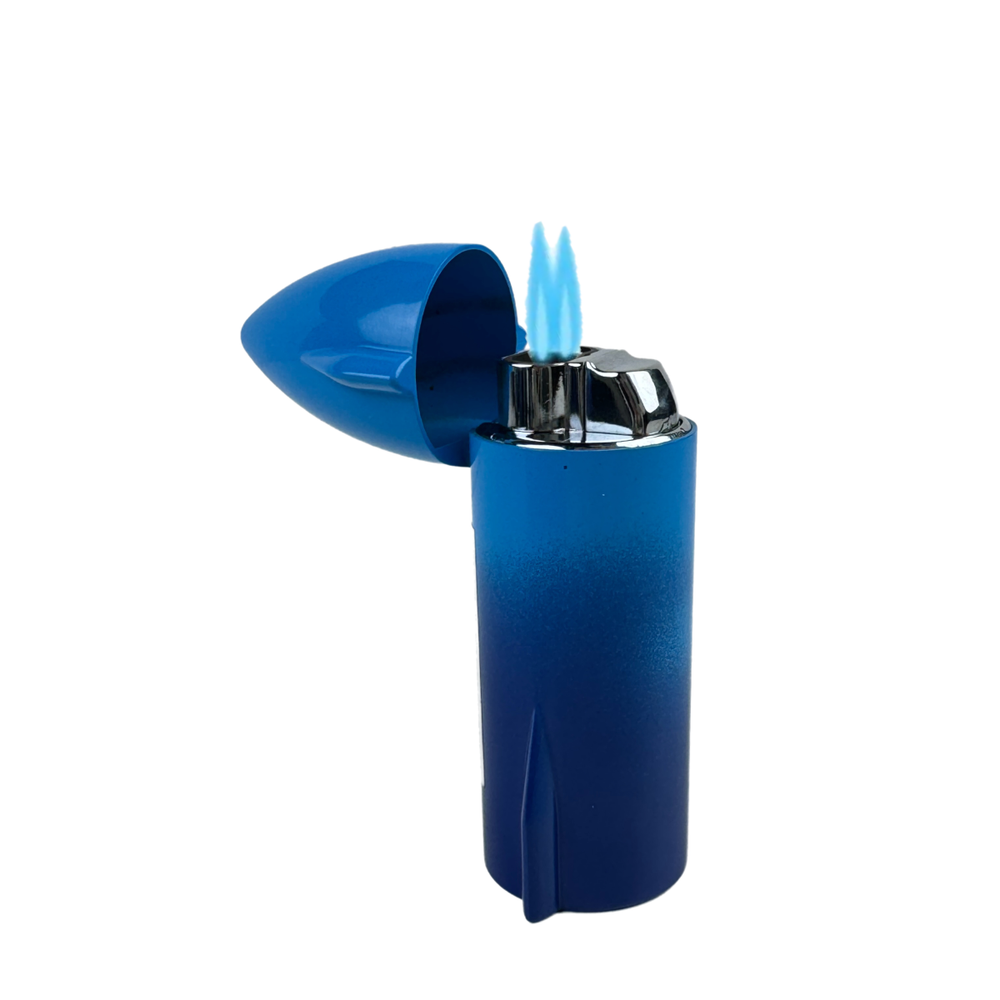 Ever Tech Double Jet Torch Metal Space Rocket Lighter Adjustable Refillable