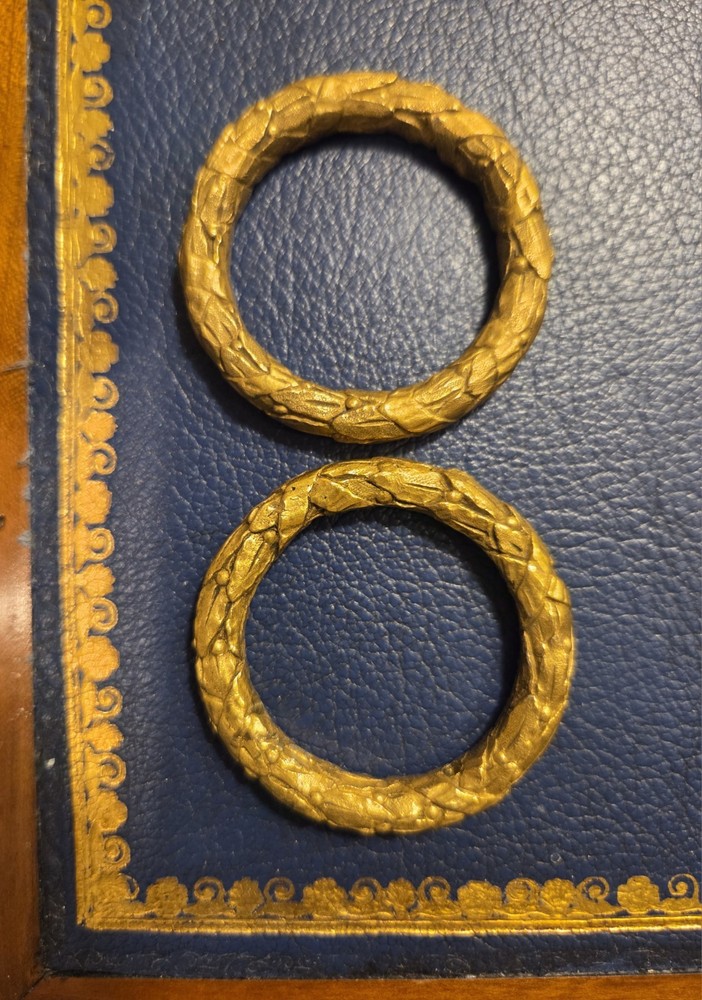 Antique Bronze Neoclassical Pediments