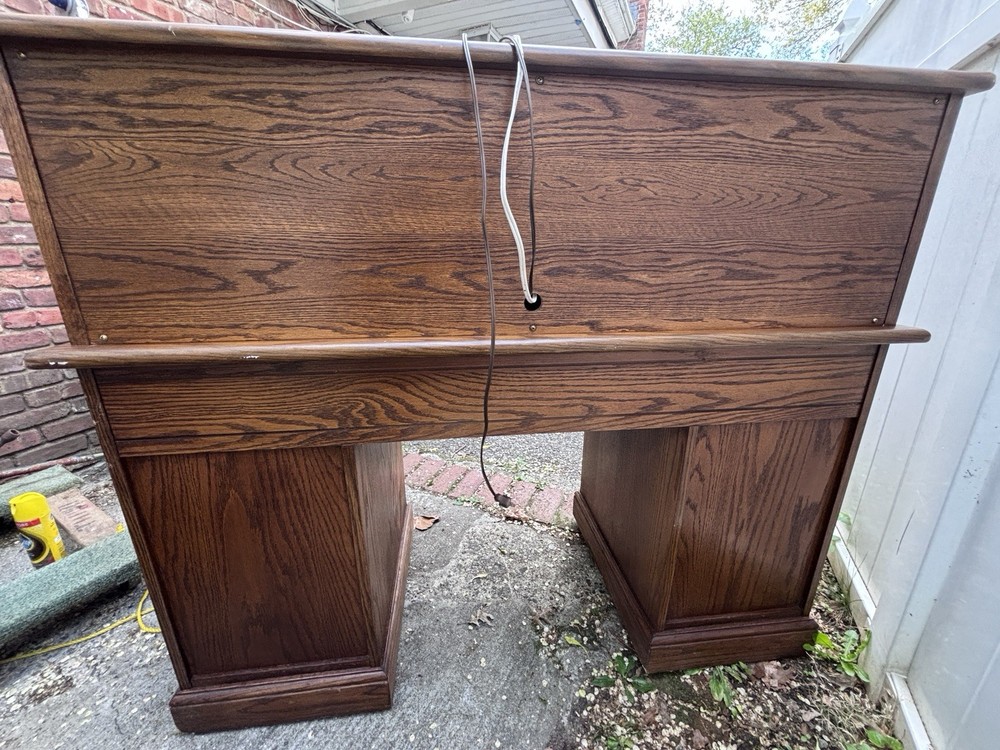 Arts & Crafts Solid Oak Roll Top Desk