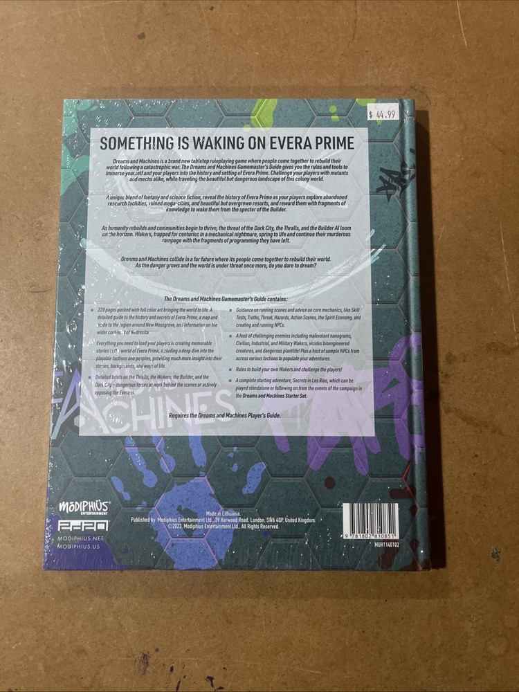 Dreams & Machines Roleplaying Game RPG Gamemaster's Guide (HC)