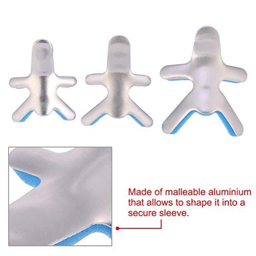 Frog Type Finger Splint Malleable Aluminium Support with Foam Padding for