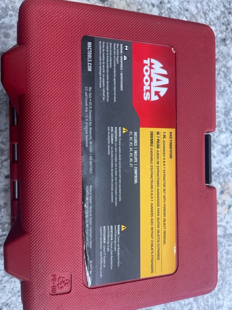 MAC TOOLS SXE7RBRTFOR 7PC EXTRACTOR (PS5020545)