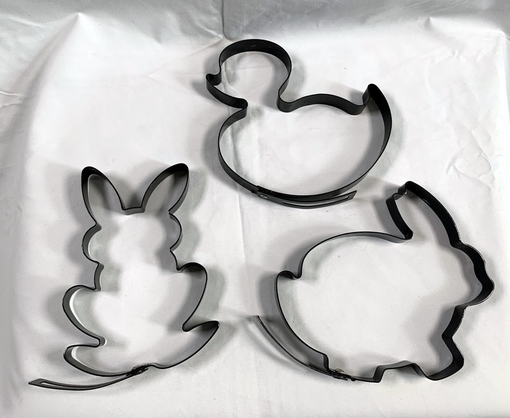 Williams Sonoma Easter Metal Pancake Molds Bunny Rabbit Duck