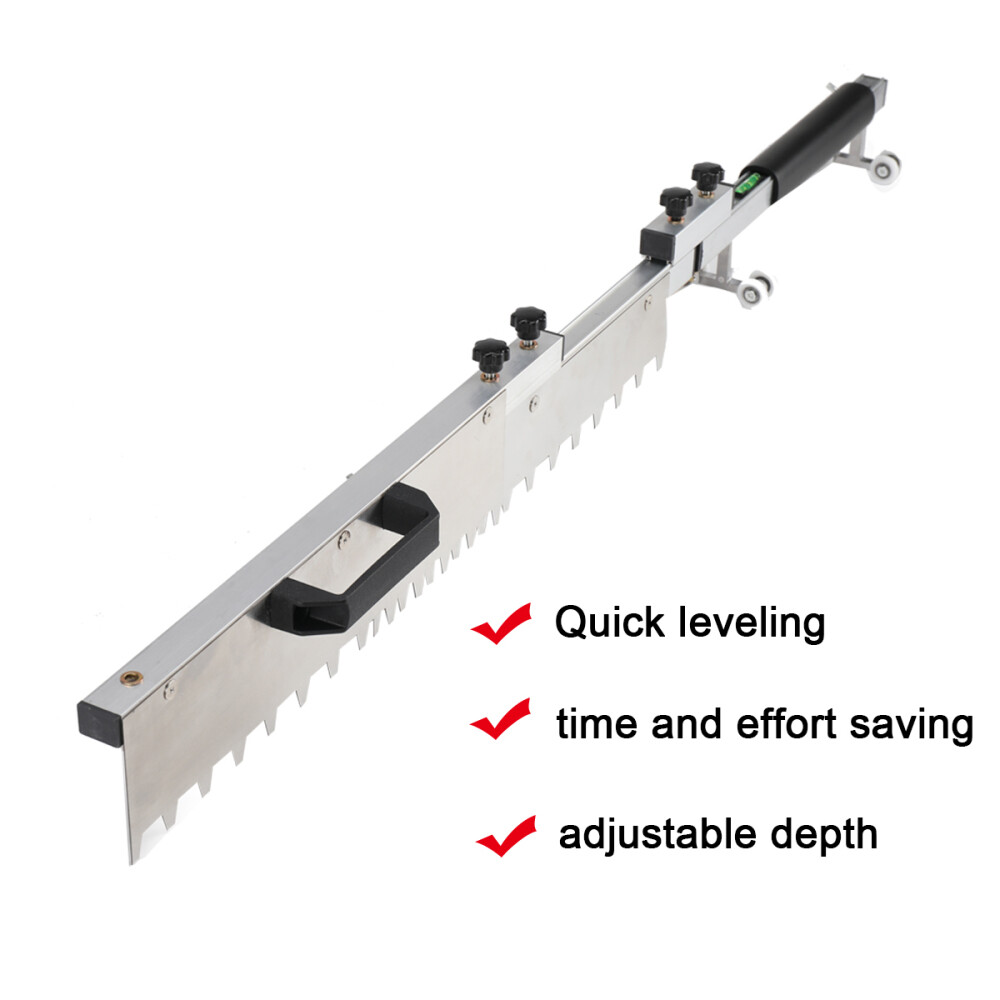 Flat Sand Tiling Paving Tool Tile Flat Ash Device650mm Foldable 410-810mmLength