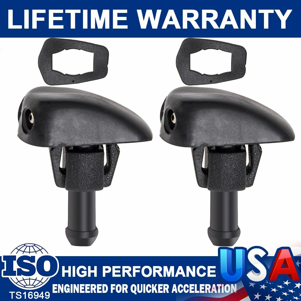 2 Universal Window Windshield Wiper Nozzle Sprayer Washer Spray Nozzle Sprinkler