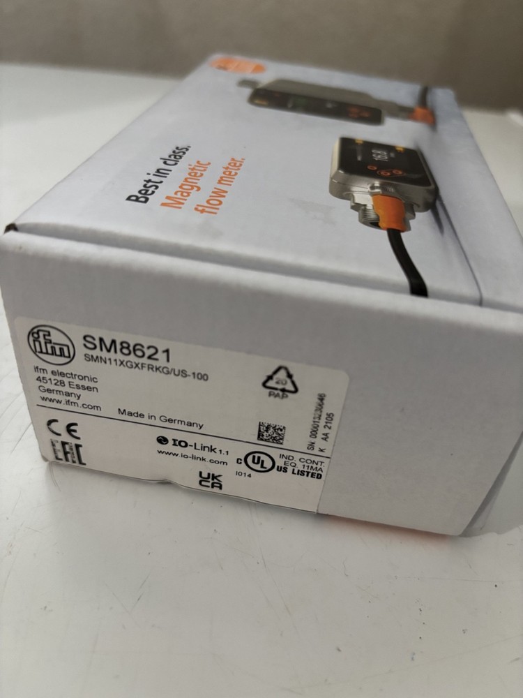 (1) NEW IFM ELECTRONIC SM8621 Magnetic Inductive Flow Meter