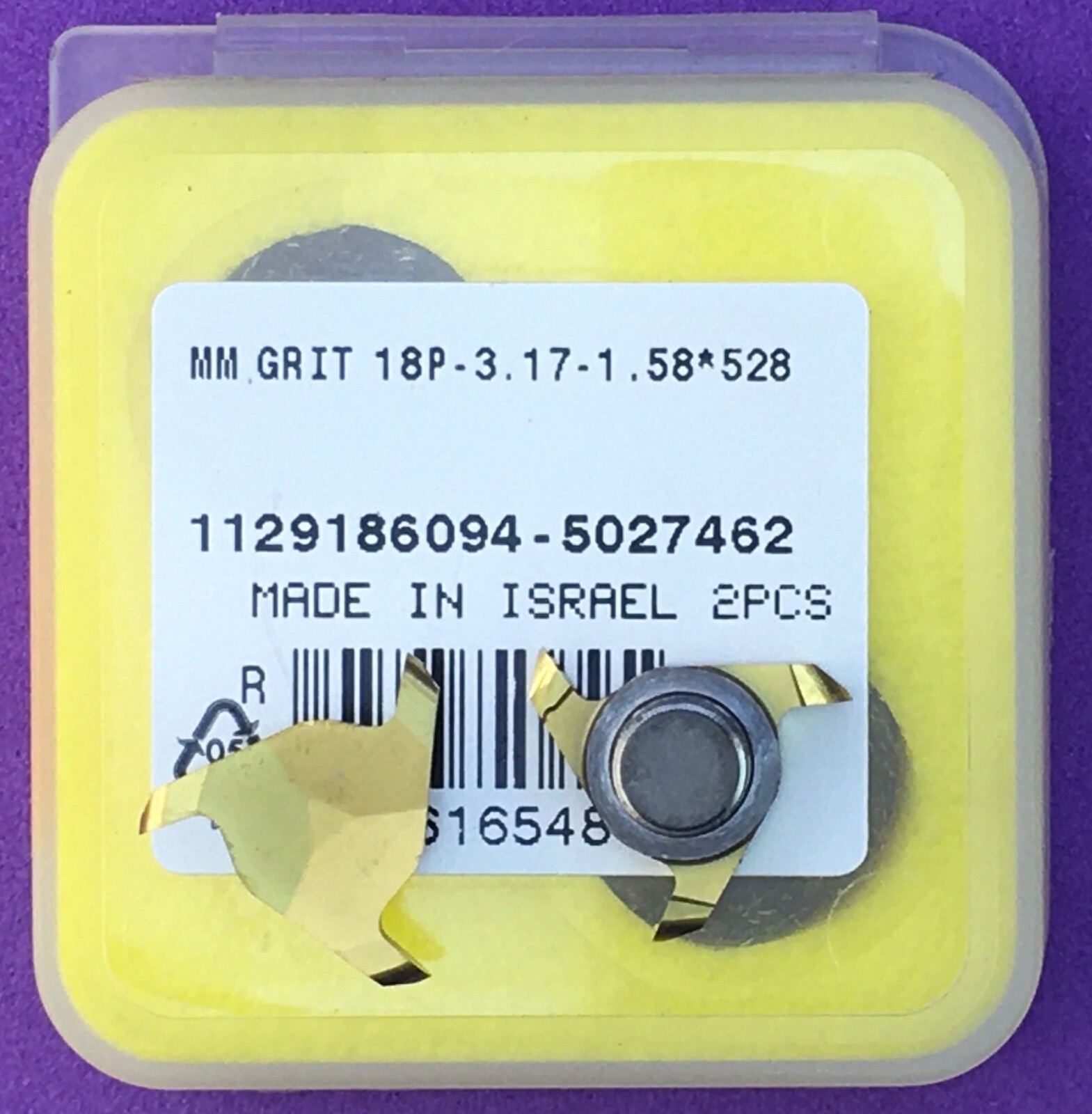 2pc ISCAR MM GRIT 18P-3.17-1.58 Carbide Multi Master Milling Head🎯Machinist