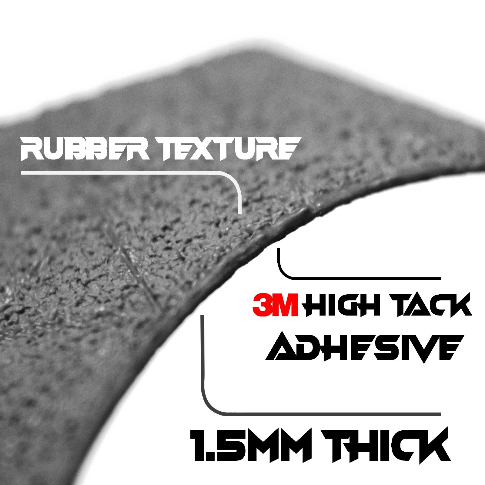 Gray Rubberized HIGH TACK Dirt Bike Grip Tape Material │ 14" x 11" Blank Sheet