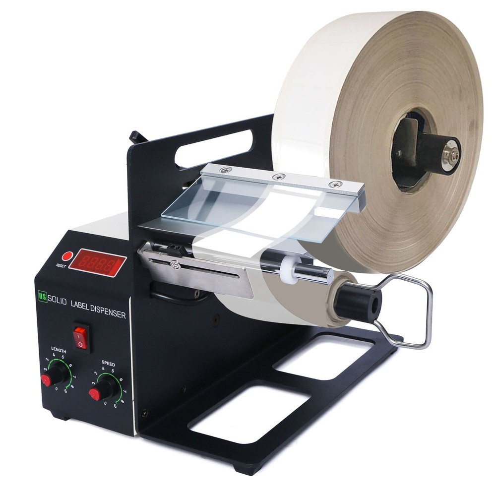 U.S. Solid Automatic Label Dispenser 6.3 in Width Translucent Labels Counter