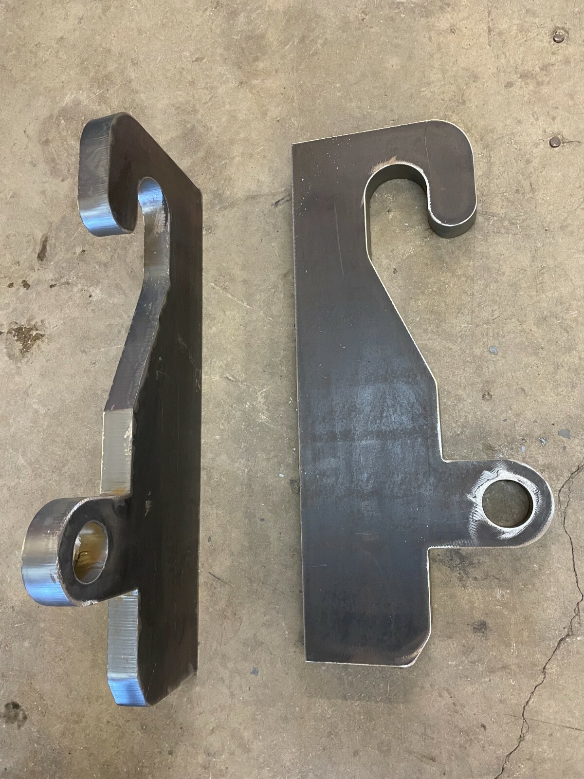 JRB 416 Blank Quick Attach for JRB Loader mounts+Wear Plates (Ears) for top hook