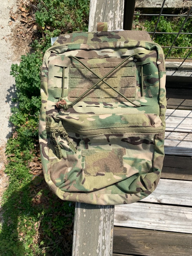 TopTacPro Multicam 2L Hydration/Back Panel Pouch, Laser Cut Molle, No Bladder