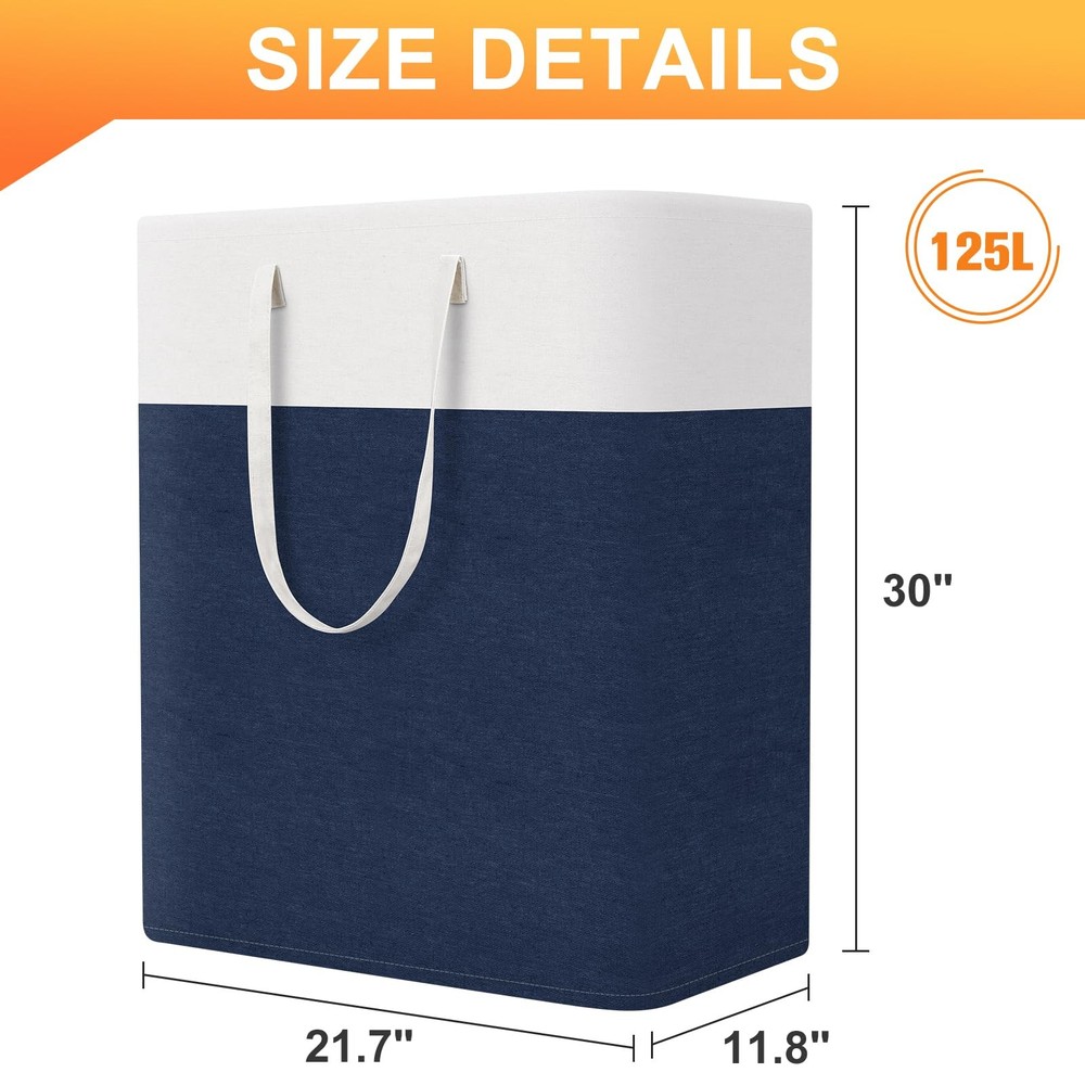TasticTotes laundry basket 3-Pack, laundry hamper, Hamper with handles, collapsi