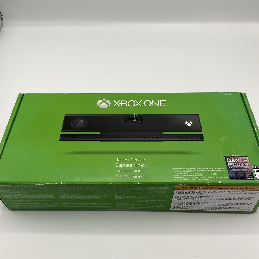 NEW Microsoft Xbox One Kinect Motion Sensor Black SEALED Damage See Pics