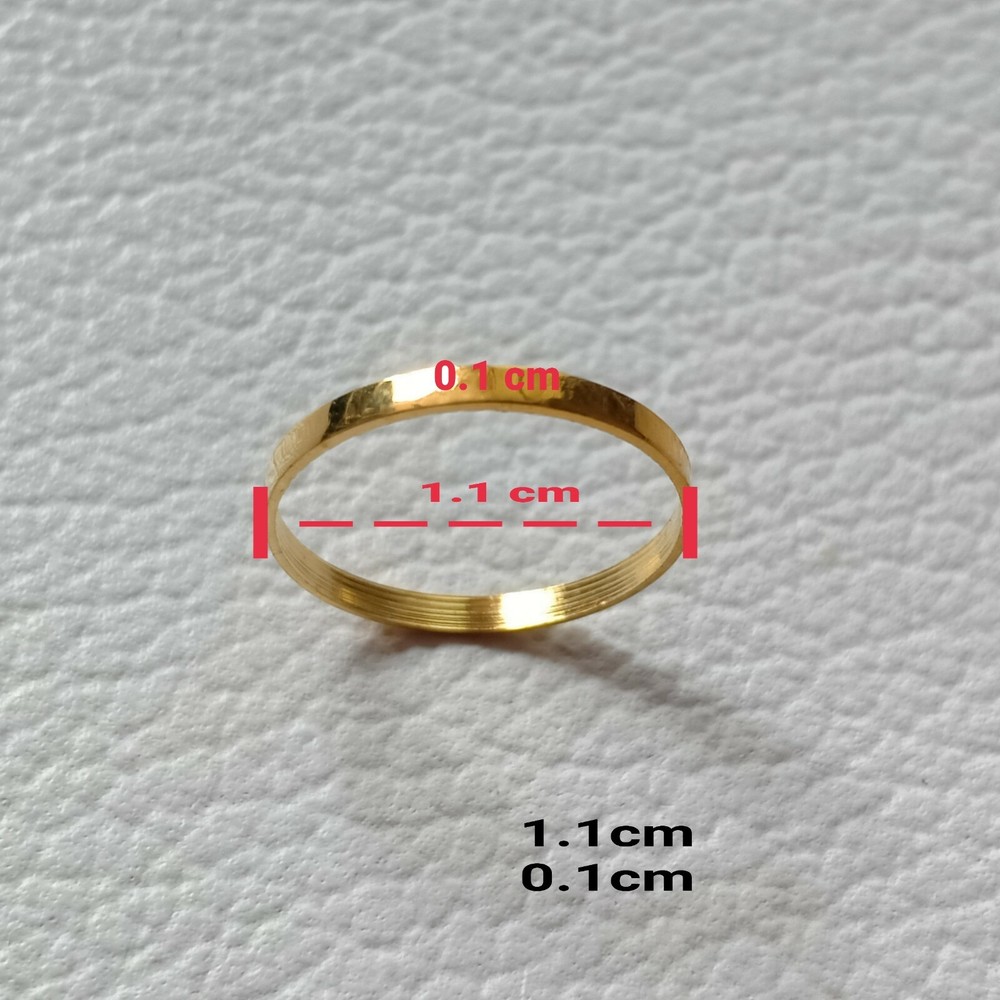 30 Pcs Small brass ring / Gold Plated " For purpose"