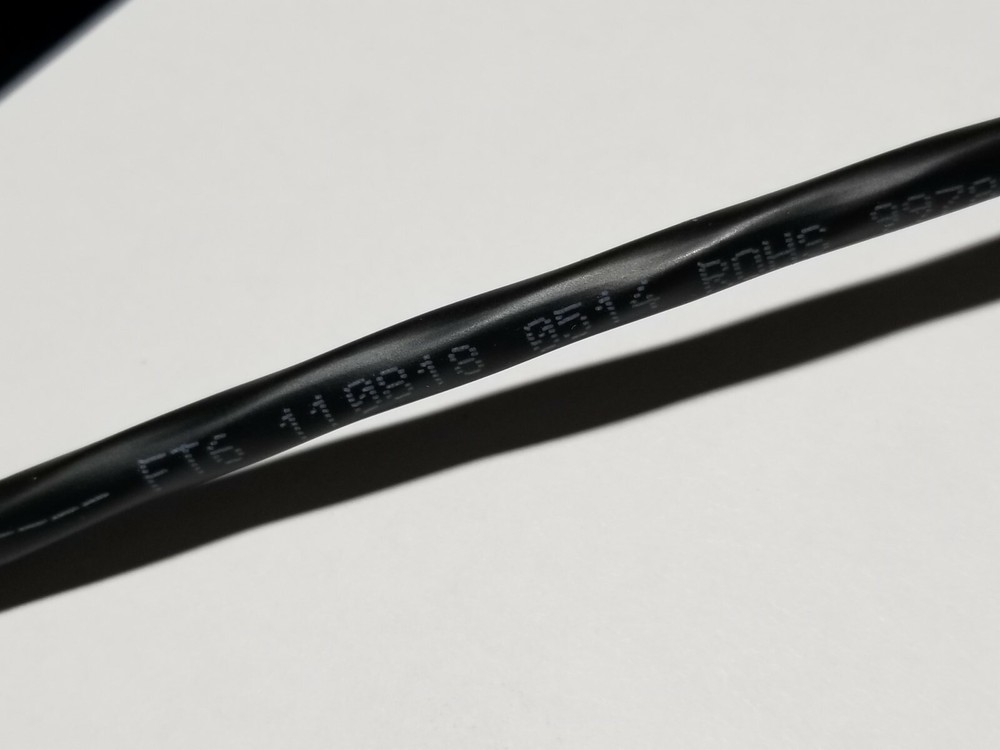 Belden 1392P 18/2C + 22/1P Shielded Plenum Media Control Cable FFEP Black /50ft